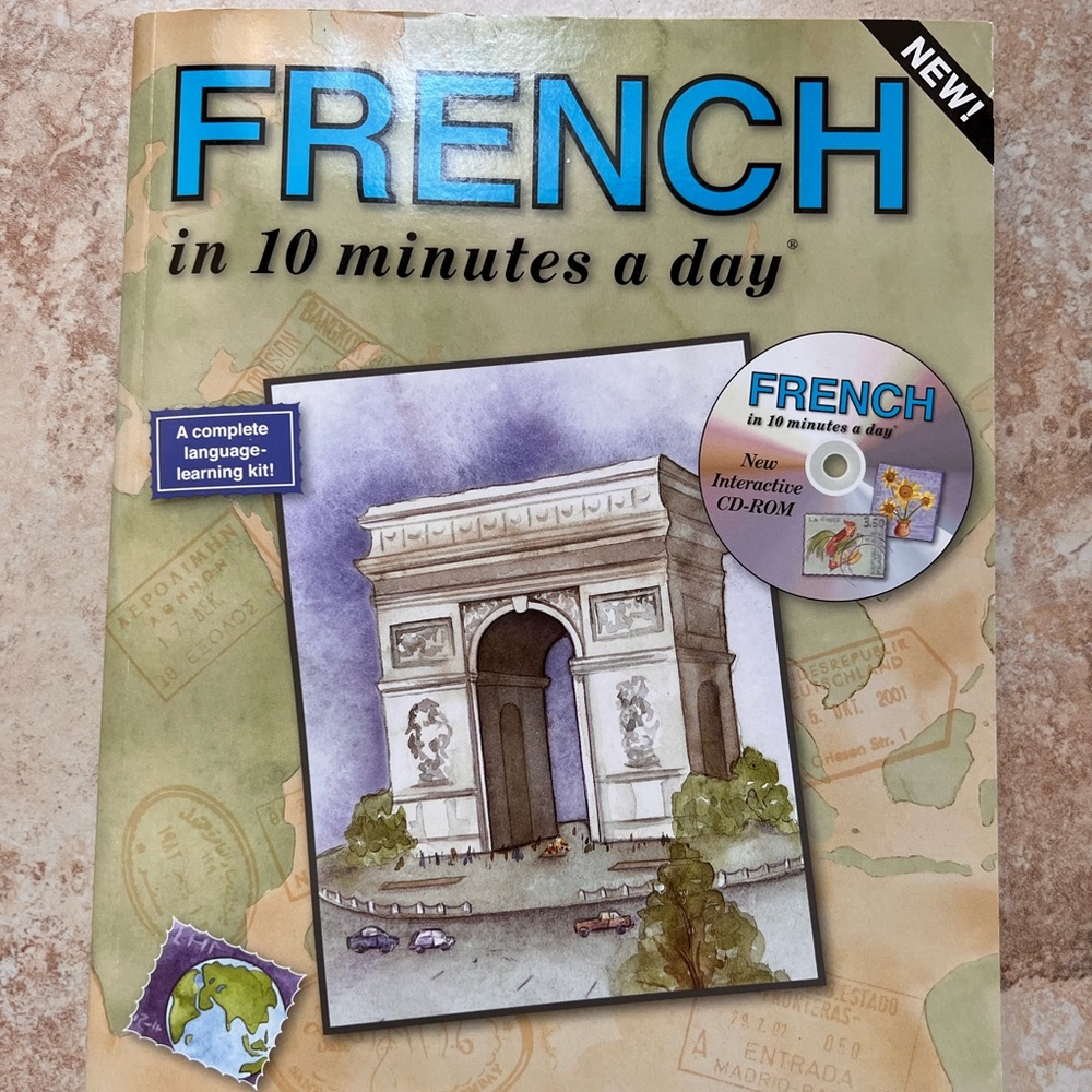 French in 10 minutes a day , book with CD